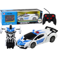 LeanToys RC Rendőrautó 2In1 Auto Robot