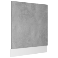vidaXL betonszürke forgácslap mosogatógép-panel 59,5 x 3 x 67 cm (802566)