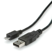 Roline Roline USB 2.0 A --> USB micro B összekötő kábel 80 cm (11.02.8754-10) (11.02.8754-10)