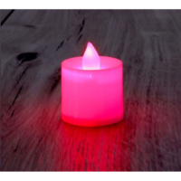 IRIS IRIS Gyertya alakú fix fényű LED-es piros fénydekoráció 4db/csomag (015-02) (015-02)