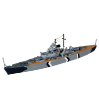 Revell Revell Bismarck mini csatahajó műanyag modell (1:1200) (MR-5802)
