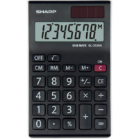 Sharp Sharp EL-310AN számológép Asztali Kijelző kalkulátor Fekete, Fehér (SH-EL310ANWH)