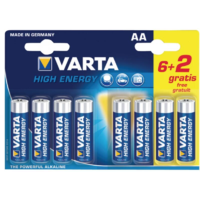 Varta Varta Alkáli elem AA/LR6 1.5 V High Energy (6+2db/csomag) (VARTA-4906SO) (VARTA-4906SO)