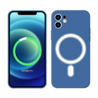 Cellect Cellect iPhone 12 MagSafe rögzítésű szilikon tok kék (CEL-MAGSAFE-IPH12-BL) (CEL-MAGSAFE-IPH12-BL)