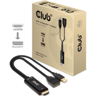 Club 3D Club3D Adapter HDMI 2.0 > DP 1.2 4K60Hz HDR aktiv St/Bu retail (CAC-1331)