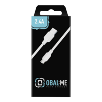 Egyéb OBAL:ME USB-A apa - USB-C apa 2.0 Adat és töltő kábel - Fehér (1m) (AC12WH)