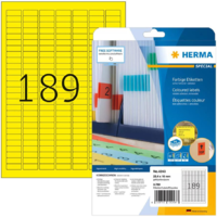 HERMA HERMA Etiketten A4 gelb 25,4x10 mm Papier matt 3780 St. (4243)