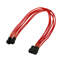 Nanoxia Kabel Nanoxia 4-Pin auf 2 x 3-Pin, Single, 30 cm, rot (NX42A30R)
