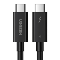 UGREEN UGREEN US501 USB-C– USB-C kábel , Gen3, 100W, 4K, 0.8m, fekete (30389) (UG30389)