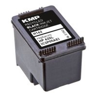 KMP KMP (HP C2P05AE 62XL) Tintapatron Fekete - Chipes (1741,4001)