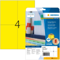 HERMA HERMA Etiketten A4 gelb 105x148mm Papier matt ablösbar 80St. (4561)