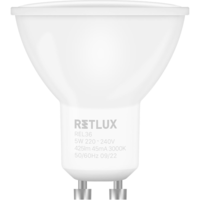 Retlux Retlux REL 36 LED Izzó 5W 425lm 3000K GU10 - Meleg Fehér (2db/csomag) (REL 36)