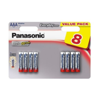 Panasonic Panasonic 1.5V Alkáli AAA ceruza elem Everyday Power (8db / csomag) (LR03EPS/8BW) (LR03EPS/8BW)
