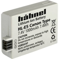 Hähnel Kamera akku Hähnel Megfelelő eredeti akku LP-E5 7.4 V 1000 mAh HL-E5 (10001789)