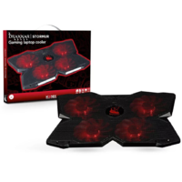 Konix Konix Drakkar KX DK STORMUR LAPTOP COOLING PAD laptop hűtőpad 43,9 cm (17.3") 1200 RPM Fekete (KX-GLC-PC)