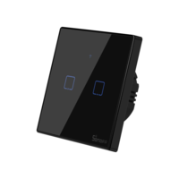 Sonoff Sonoff TX T3 EU 2C Wi-Fi + RF kétgombos érintős kapcsoló fekete (SON-KAP-TXT32) (SON-KAP-TXT32)