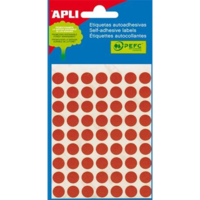 APLI APLI 10 mm kör, kézzel írható etikett, piros színű 315 darab (LCA2053) (LCA2053)