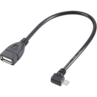 Renkforce OTG kábel, USB 2.0, mikro B dugó/A hüvely, 10 cm, Renkforce (RF-4080777)