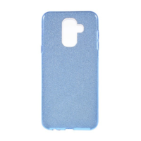 gigapack Szilikon telefonvédő (műanyag belső, kivehető csillámporos papír réteg) KÉK [Samsung Galaxy A6+ (2018) SM-A605F] (5996457787821)