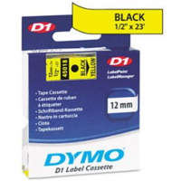 DYMO DYMO "D1" Feliratozógép szalag 12 mm x 7 m fekete-sárga (GD45018) (GD45018)