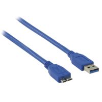 Valueline Valueline VLCP61500L10 USB 3.0 M- USB micro-B M Adatkábel 1m Kék (VLCP61500L10)