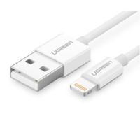 UGREEN Ugreen cable USB 2.0 A lightning 2m, 5V/2.4A iPhone 7 / 7plus / 6S/ 6 / 6 Plus, iPhone 5s/5c/5, iPad Mini/Mini 2, iPad 1 M Fehér (ugree20728)