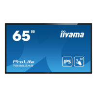 Iiyama iiyama T6562AS-B1 tartalomszolgáltató (signage) kijelző Interaktív síkképernyő 163,8 cm (64.5") IPS 500 cd/m² 4K Ultra HD Fekete Érintőképernyő Beépített processzor Android 8.0 24/7 (T6562AS-B1)