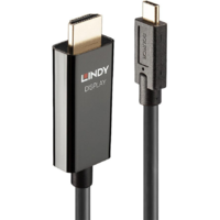 Lindy Lindy 43317 video átalakító kábel 10 M USB C-típus HDMI A-típus (Standard) Fekete (43317)