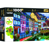 Trefl Trefl: Színes utcakép puzzle - 1000 darabos + szortírozó tálca (10661) (10661)