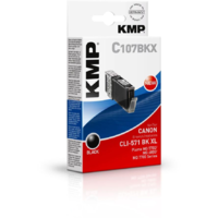 KMP Printtechnik AG KMP Patrone Canon CLI571 BK XL black 425 S. C107BKX kompatibel (1568,0001)