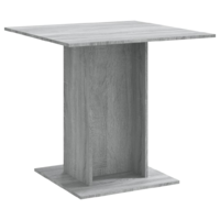 vidaXL szürke tölgyszínű szerelt fa étkezőasztal 80 x 80 x 75 cm (825823)