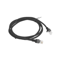 Lanberg Lanberg Patchcord RJ45 CAT5e UTP kábel 1.5m fekete (PCU5-10CC-0150-BK) (PCU5-10CC-0150-BK)