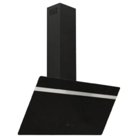 vidaXL fekete acél és edzett üveg fali páraelszívó 90 cm (51673)