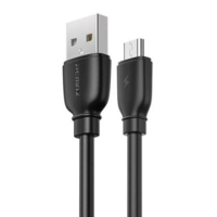 Remax Remax Suji Pro USB-A - MicroUSB kábel 2.4A 1m fekete (RC-138m Black) (RC-138m Black)