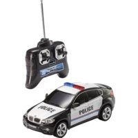 Revell Control RC távirányítós modellautó, 1:24 méretű rendőrautó, fekete - fehér Revell Control 24655 BMW X6 Police (24655)