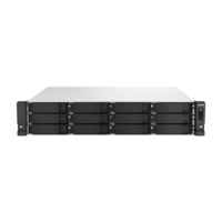 Qnap QNAP TS-h1887XU-RP NAS Rack (2U) Ethernet/LAN csatlakozás Fekete, Fehér E-2334 (TS-h1887XU-RP-E2334-16G)