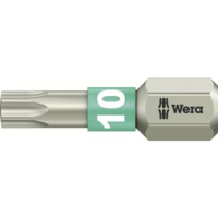Wera TORX® nemesacél bitek, 25 mm Wera 05071032001 T 10 6,3 mm (1/4) hatlapú DIN 3126-C 6,3, ISO 1173 Hossz:25 mm (05071032001)