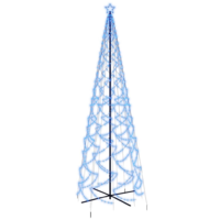 vidaXL kúp alakú karácsonyfa 500 kék LED-del 100 x 300 cm (343511)