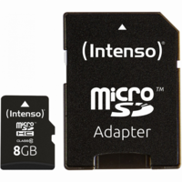 Intenso 8GB Intenso MicroSDHC 20MB/s +Adapter (3413460)