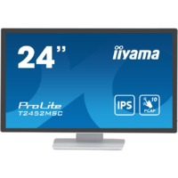 Iiyama iiyama ProLite számítógép monitor 60,5 cm (23.8") 1920 x 1080 pixelek Full HD LCD Érintőképernyő Többfelhasználós Fehér (T2452MSC-W1)