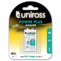 Uniross Uniross Power Plus 6LR61/BP1 9V blokk elem (6LR61-UALK9VPP1) (6LR61-UALK9VPP1)