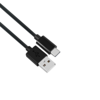 Stansson Stansson CZ-239-D USB-A apa - USB-C apa 2.0 Adat és töltőkábel - Fekete (2m) (CZ-239-D)