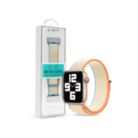 Devia Apple Watch szövet sport szíj - Devia Nylon Woven Deluxe Series Sport3 Watch Loop - 38/40/41 mm - cream white (ST364624)