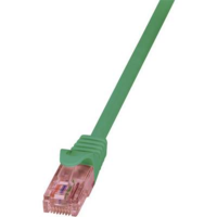 LogiLink RJ45 Hálózati csatlakozókábel, lángálló, CAT 6 U/UTP [1x RJ45 dugó - 1x RJ45 dugó] 0,5 m, zöld LogiLink (CQ2025U)