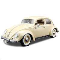 Bburago Bburago Volkswagen Beetle (1955) autó bézs színben 1/18 (15612029W) (Bburago 15612029W)