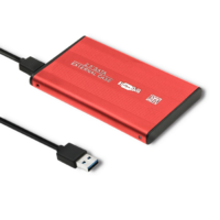 Qoltec Qoltec 51860 2.5" USB 3.0 Külső HDD/SSD ház - Piros (51860)