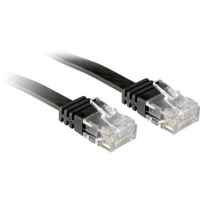 Lindy RJ45 Hálózat Csatlakozókábel CAT 6 U/UTP 30.00 cm Fekete Védővel LINDY (47520)