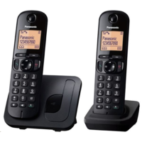 Panasonic Panasonic KX-TGC212PDB DUO DECT hívóazonosítós telefon fekete (KX-TGC212PDB)