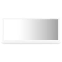 vidaXL fehér forgácslap fürdőszobai tükör 80 x 10,5 x 37 cm (804571)