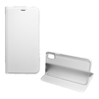 gigapack Tok álló, bőr hatású (FLIP, oldalra nyíló, asztali tartó funkció) FEHÉR [Apple iPhone XS 5.8] (5996457728879)